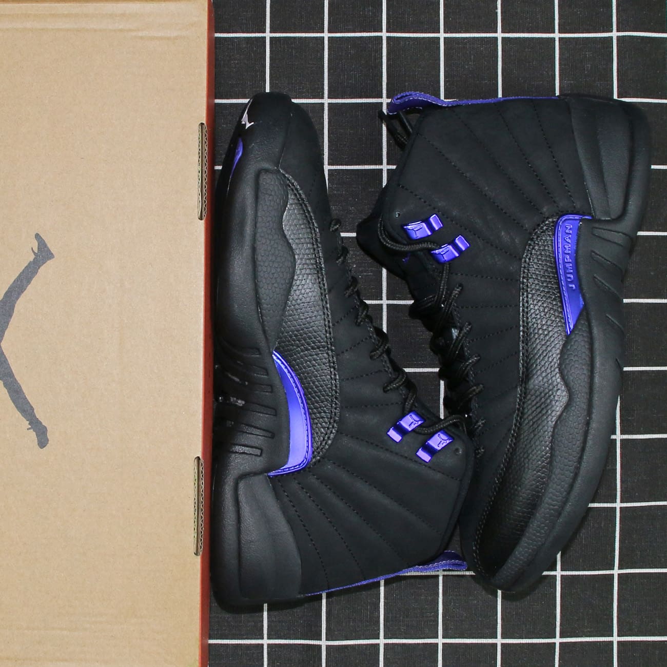 Jordan 12 Retro Black Dark Concord Replica