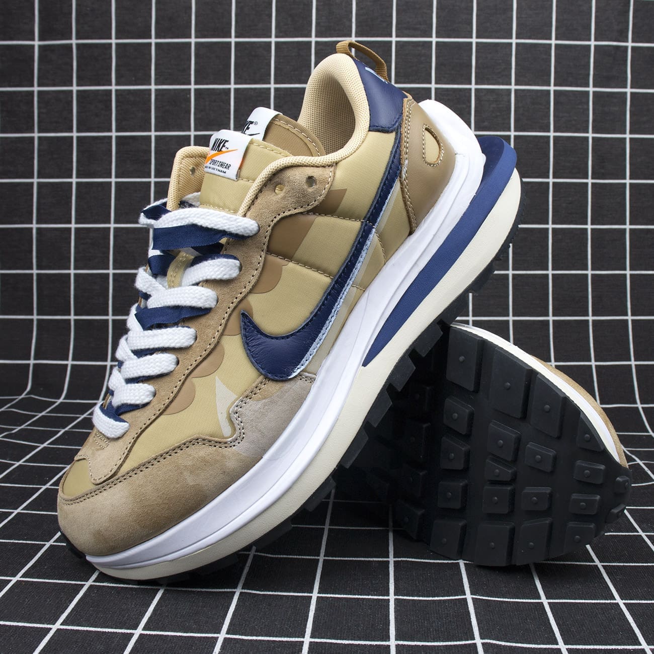 Sacai x Nike VaporWaffle “Sesame Blue Void” Replica