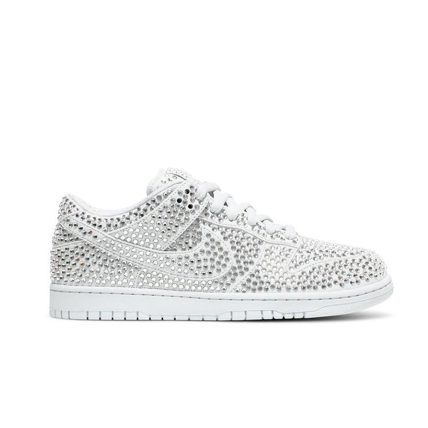 Cactus Plant Flea Market x Swarovski x Dunk Low Pure Platinum Replica
