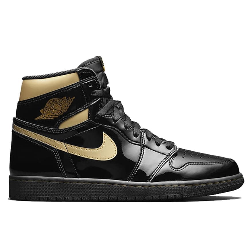 Jordan 1 Retro High Black Metallic Gold Replica