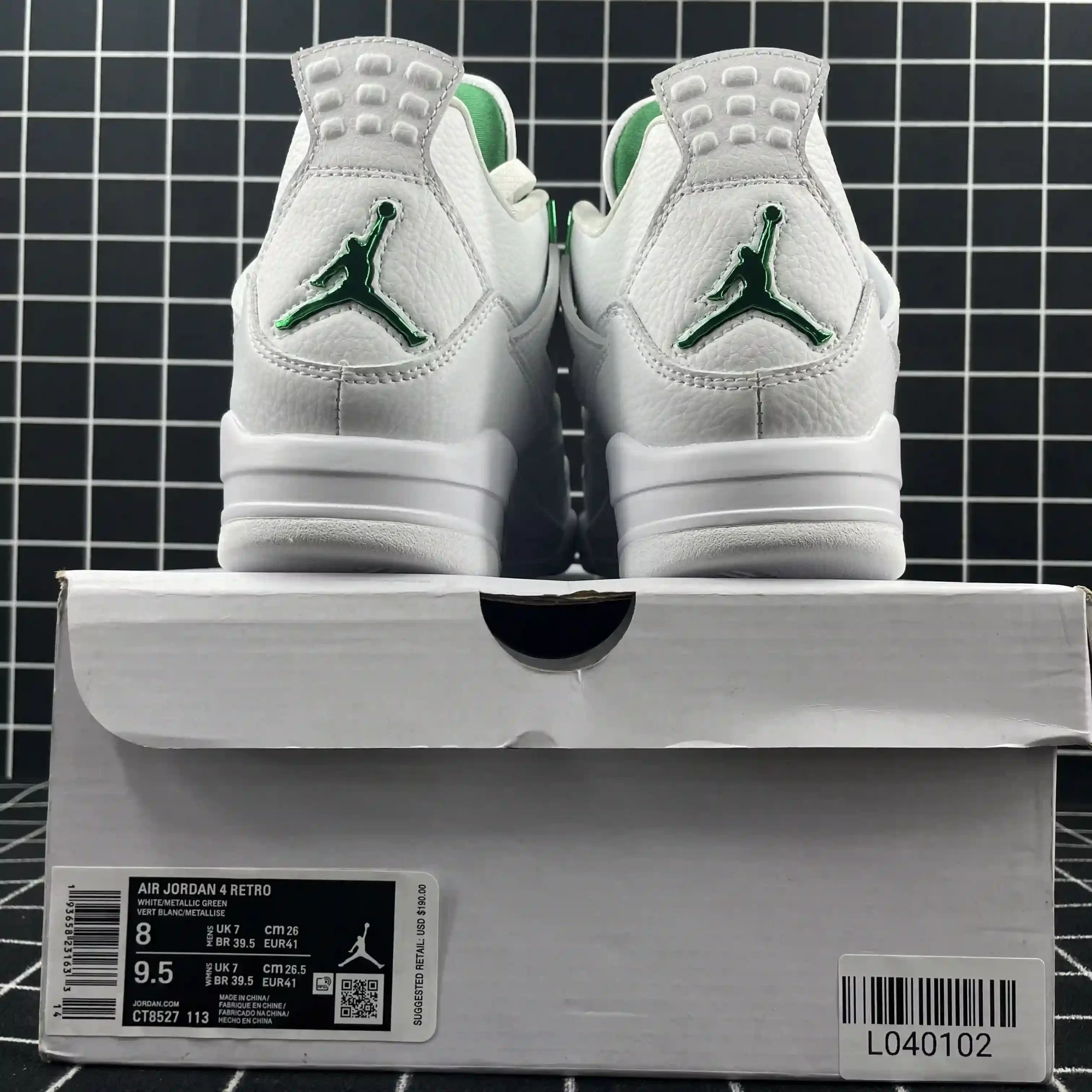 Jordan 4 Retro Metallic Green Replica