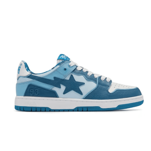 A Bathing Ape Bape Sk8 Sta ABC Camo Blue (2022) Replica