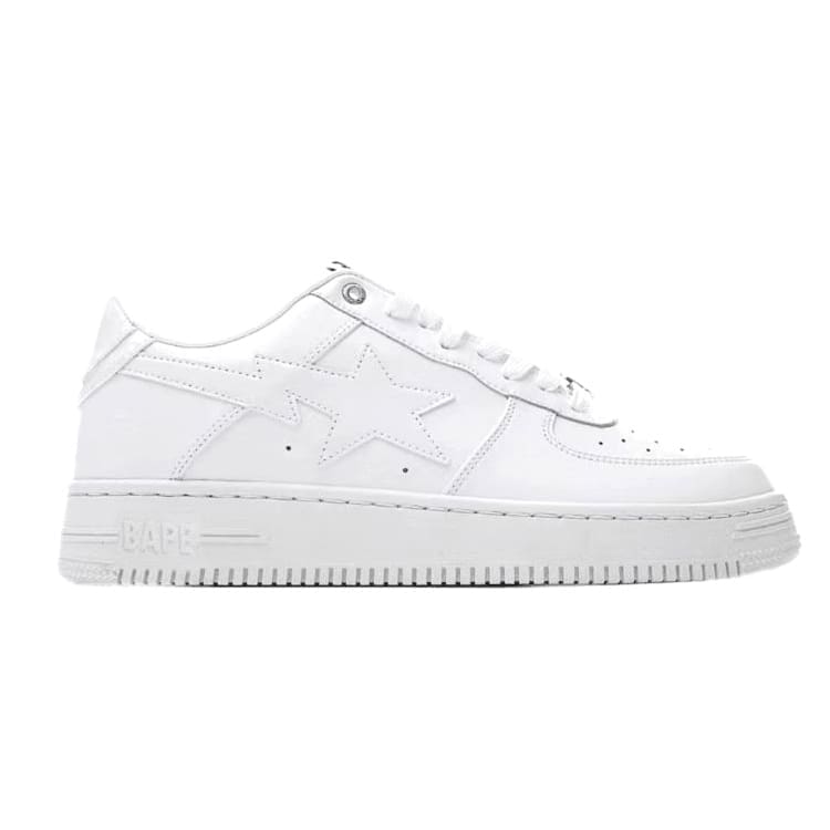 A Bathing Ape Bape Sta Low White Leather (2020) Replica