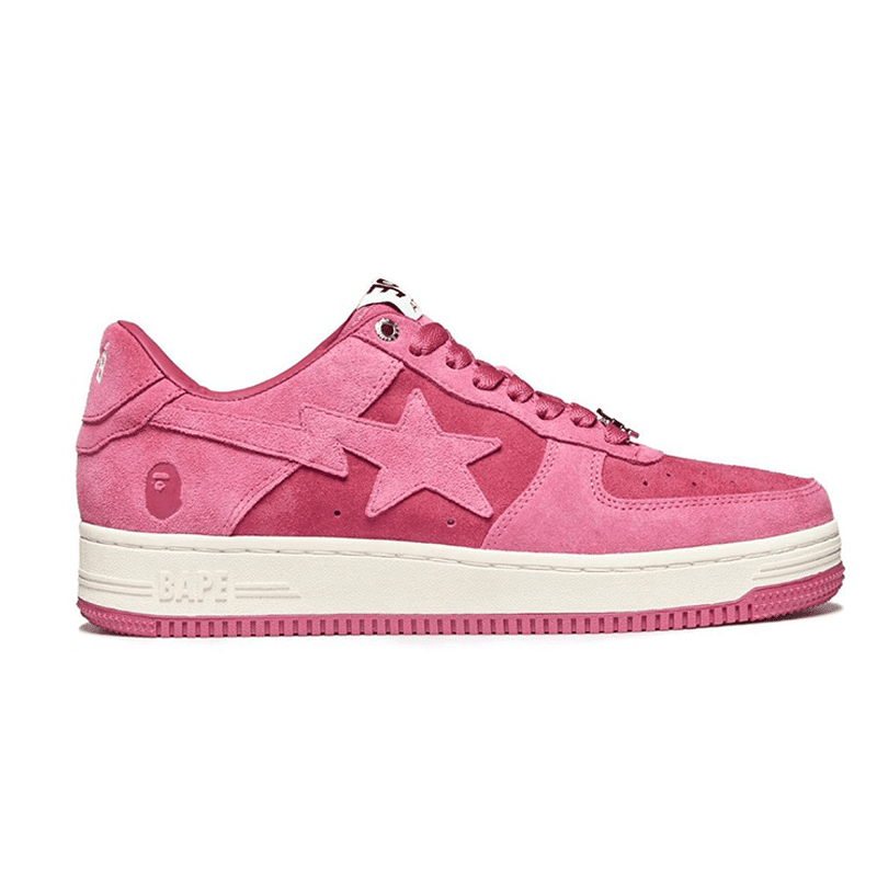 A Bathing Ape Bape Sta Pink Suede Replica