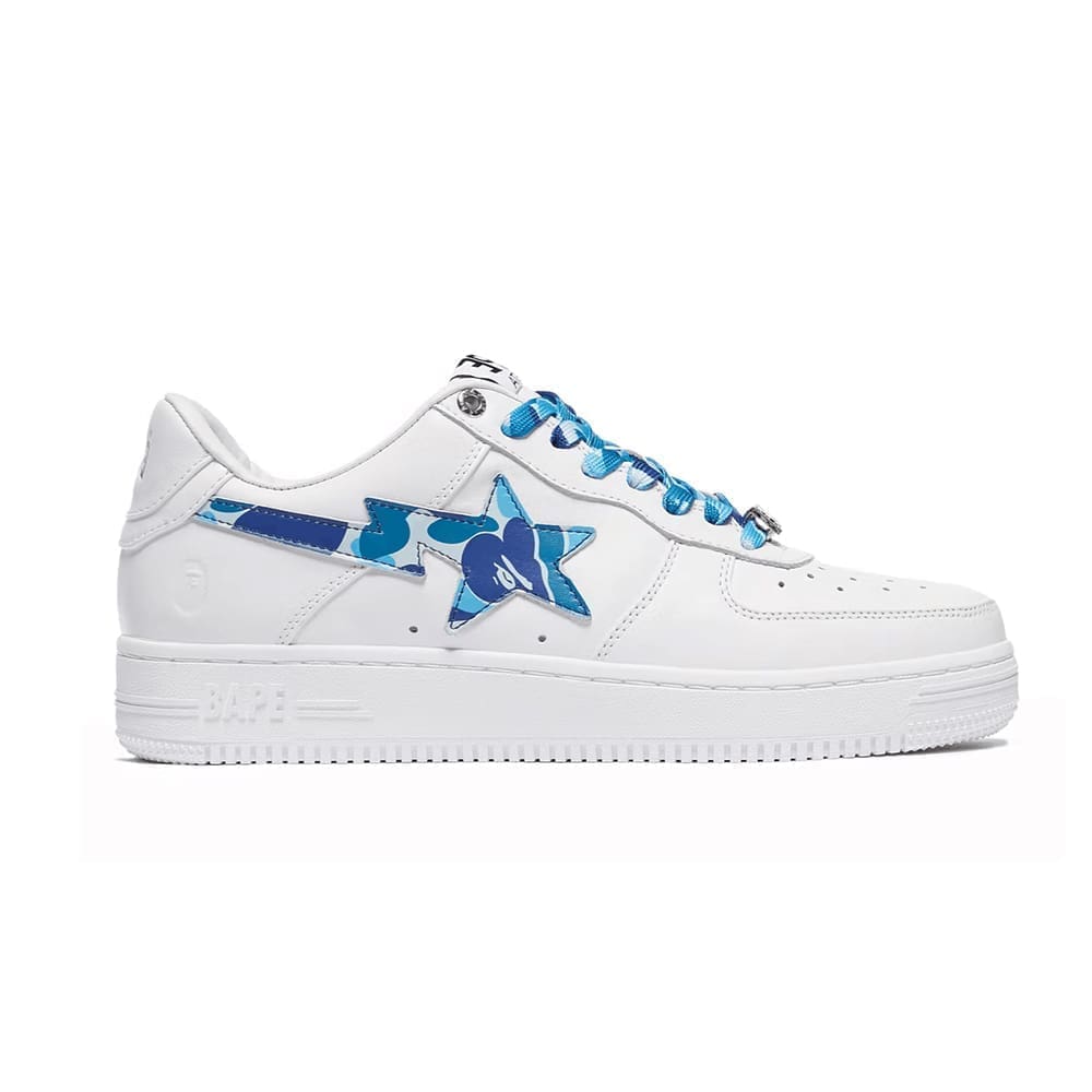 A Bathing Ape Bape Sta Low White ABC Camo Blue Replica