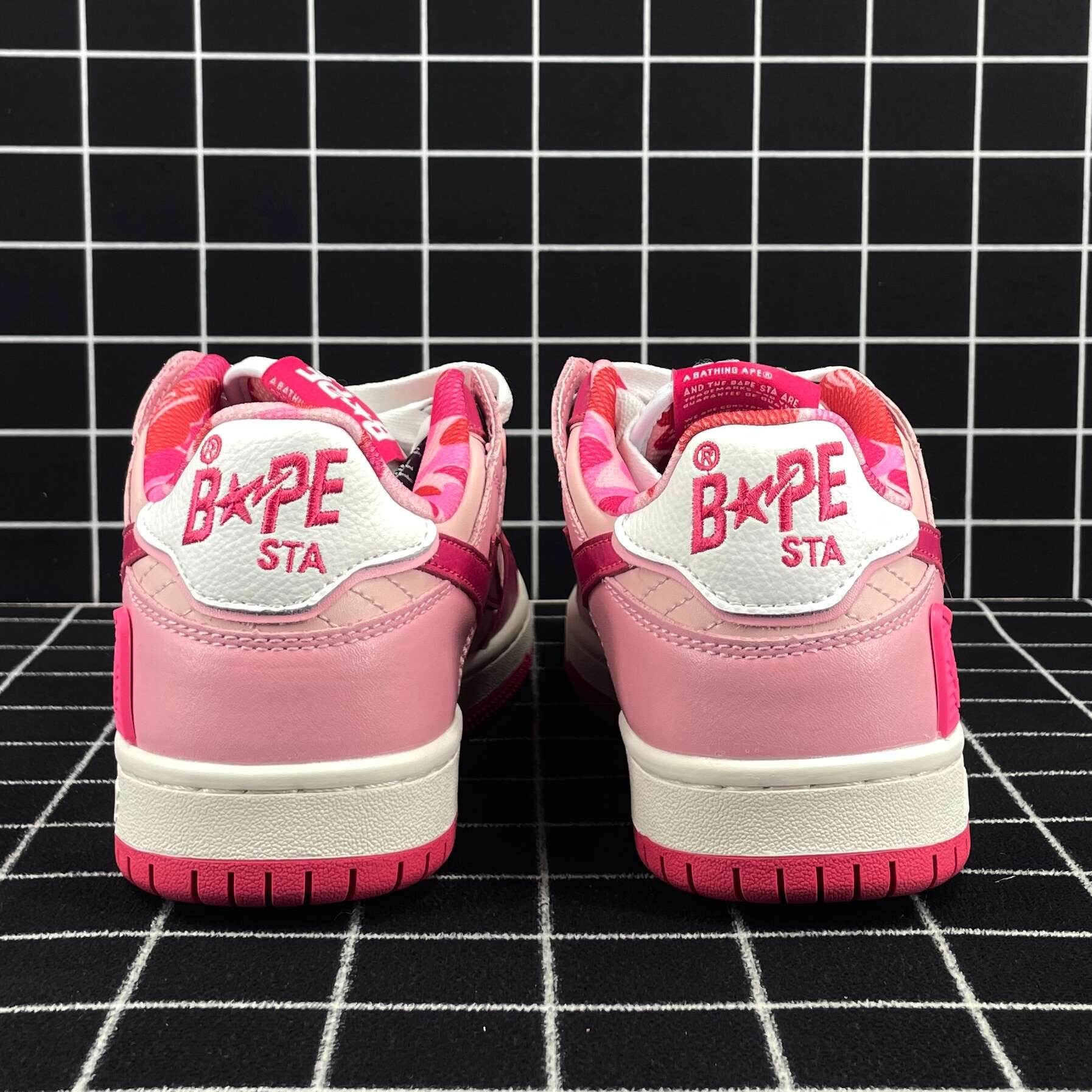 A Bathing Ape Bape Sk8 Sta ABC Camo Pink (2022) Replica