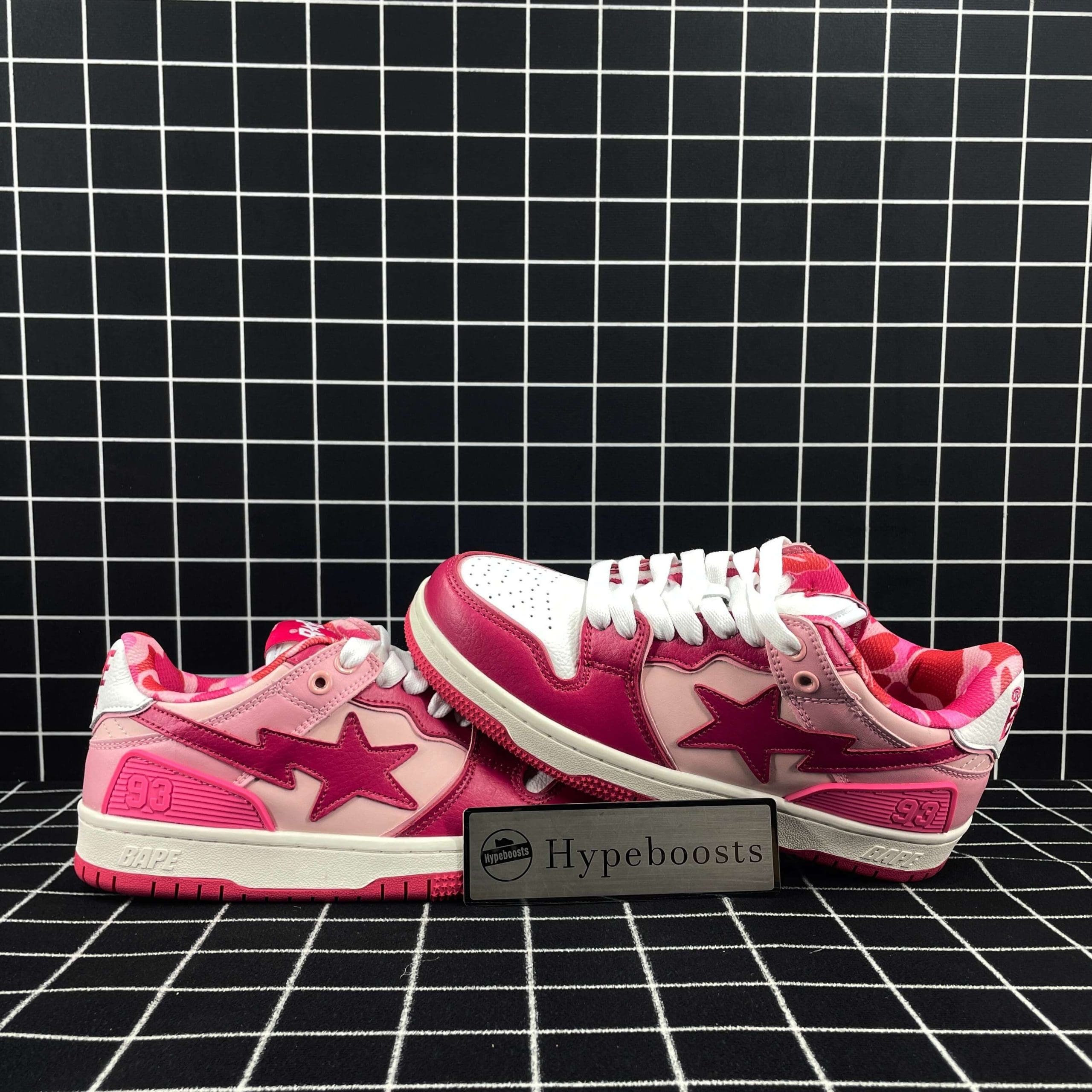 A Bathing Ape Bape Sk8 Sta ABC Camo Pink (2022) Replica