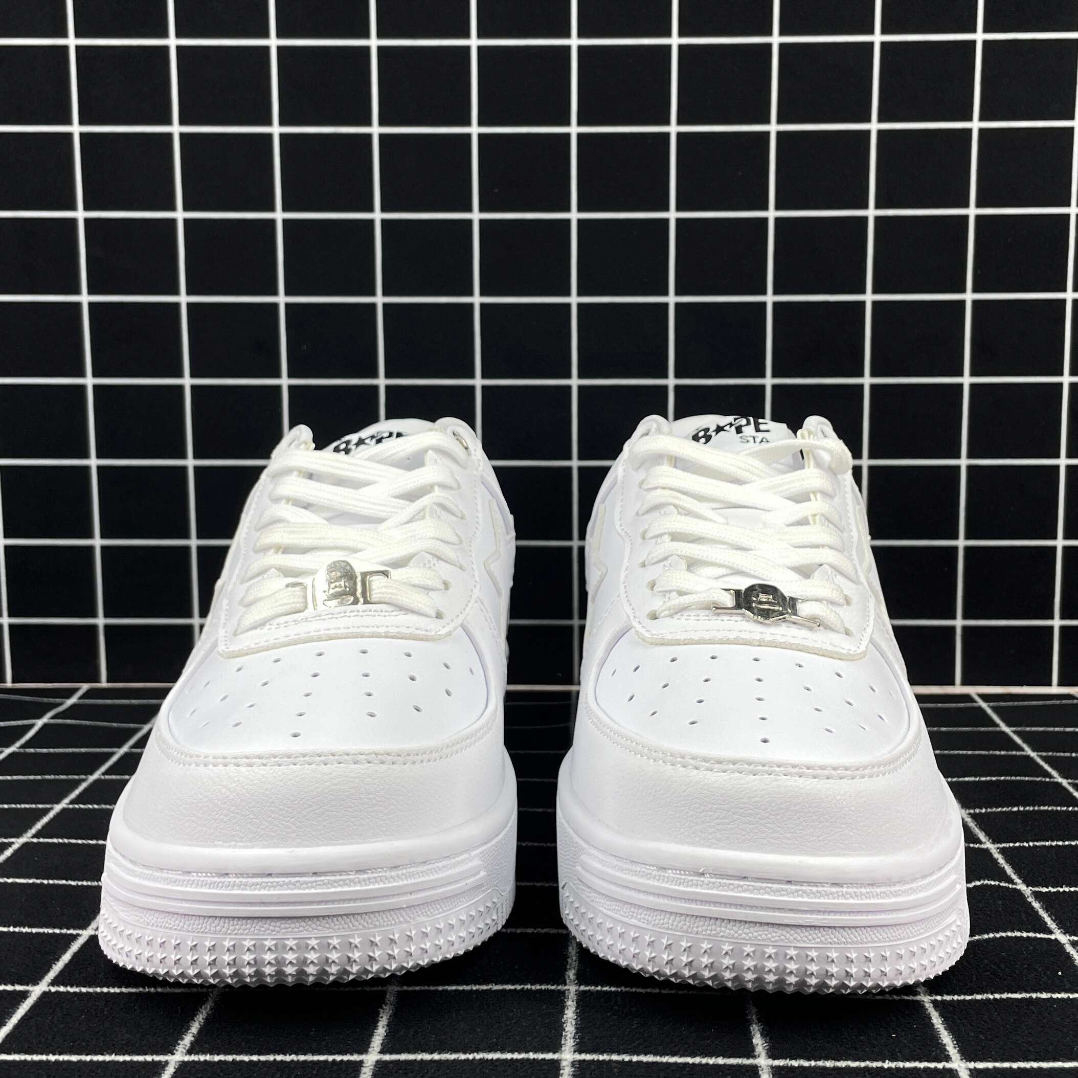 A Bathing Ape Bape Sta Low White Leather (2020) Replica