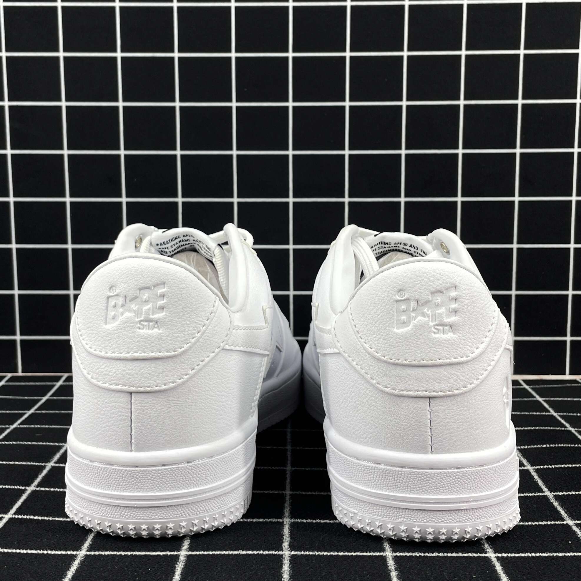A Bathing Ape Bape Sta Low White Leather (2020) Replica