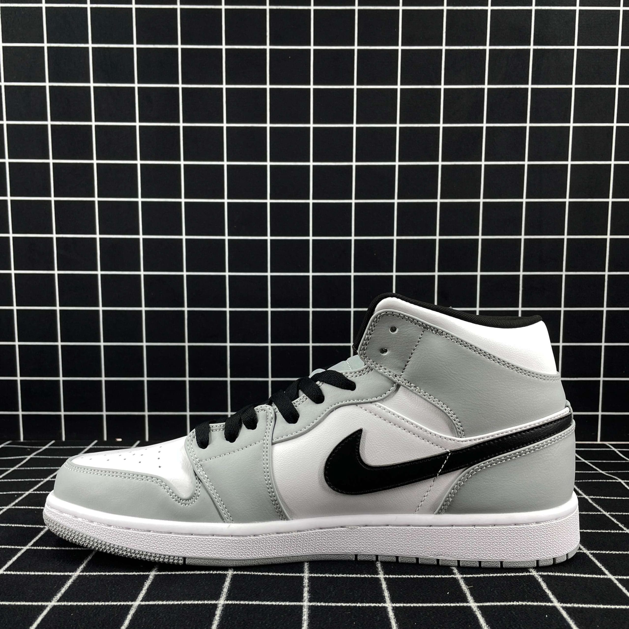 Air Jordan 1 Mid Light Smoke Grey Replica