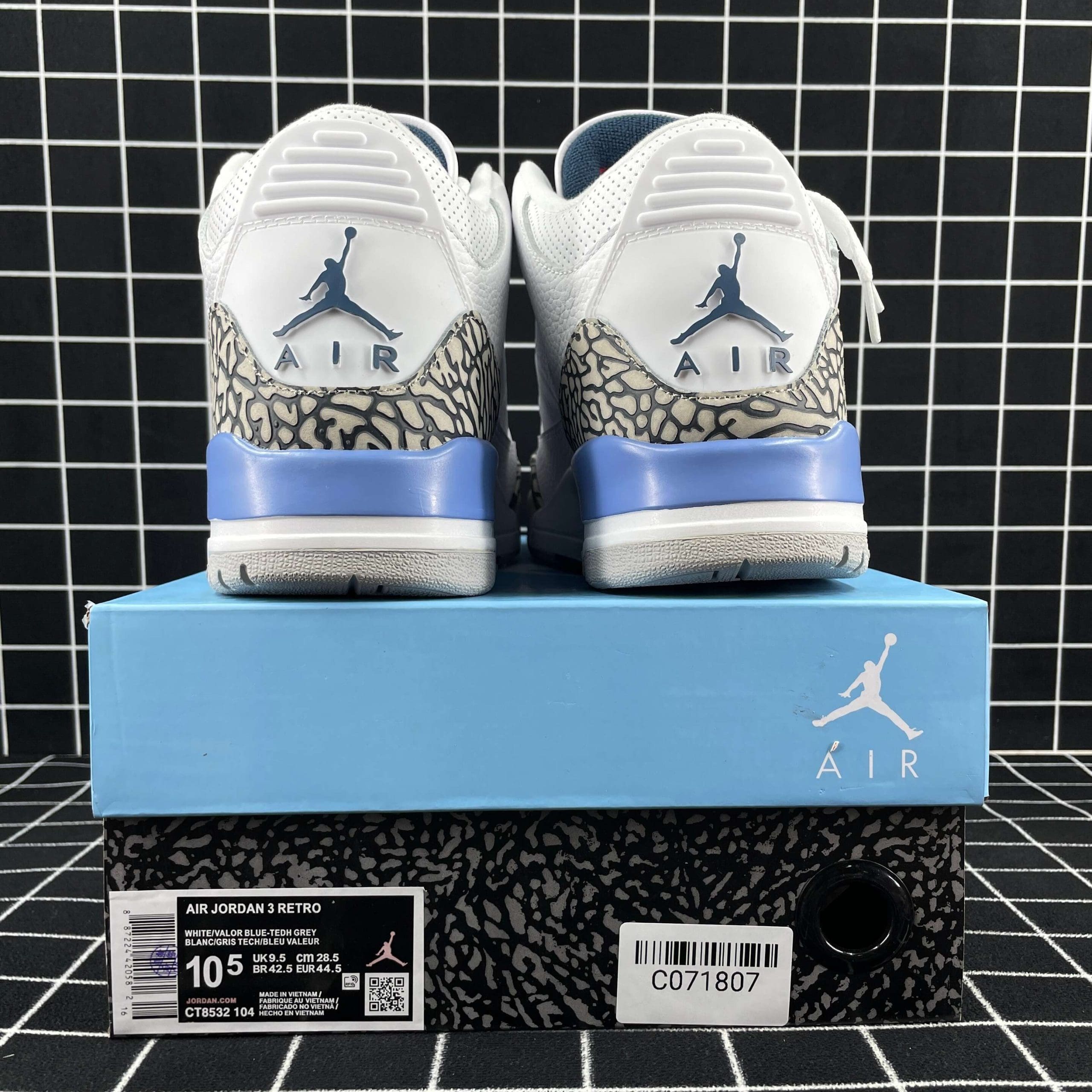 Jordan 3 Retro UNC (2020) Replica