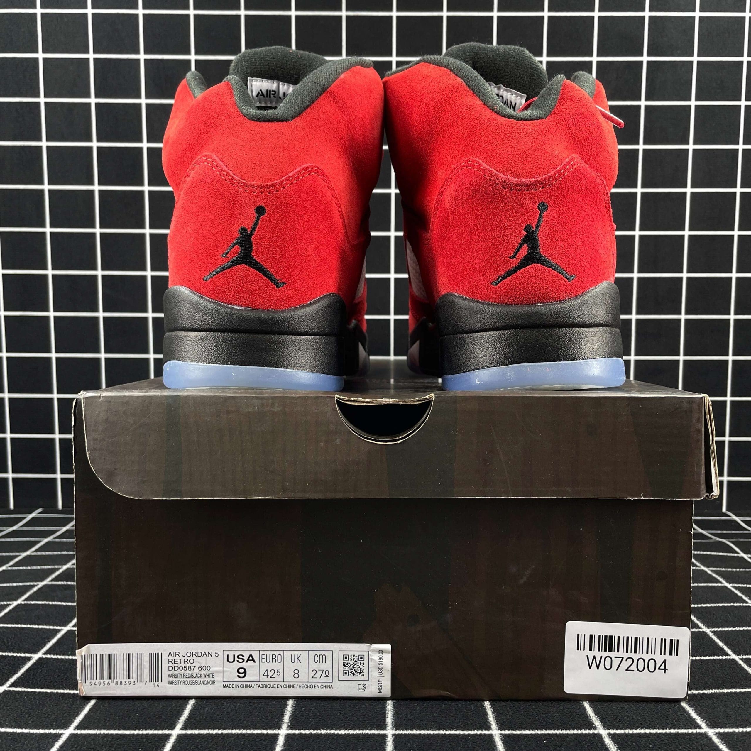 Jordan 5 Retro DMP Raging Bull Red Suede Replica