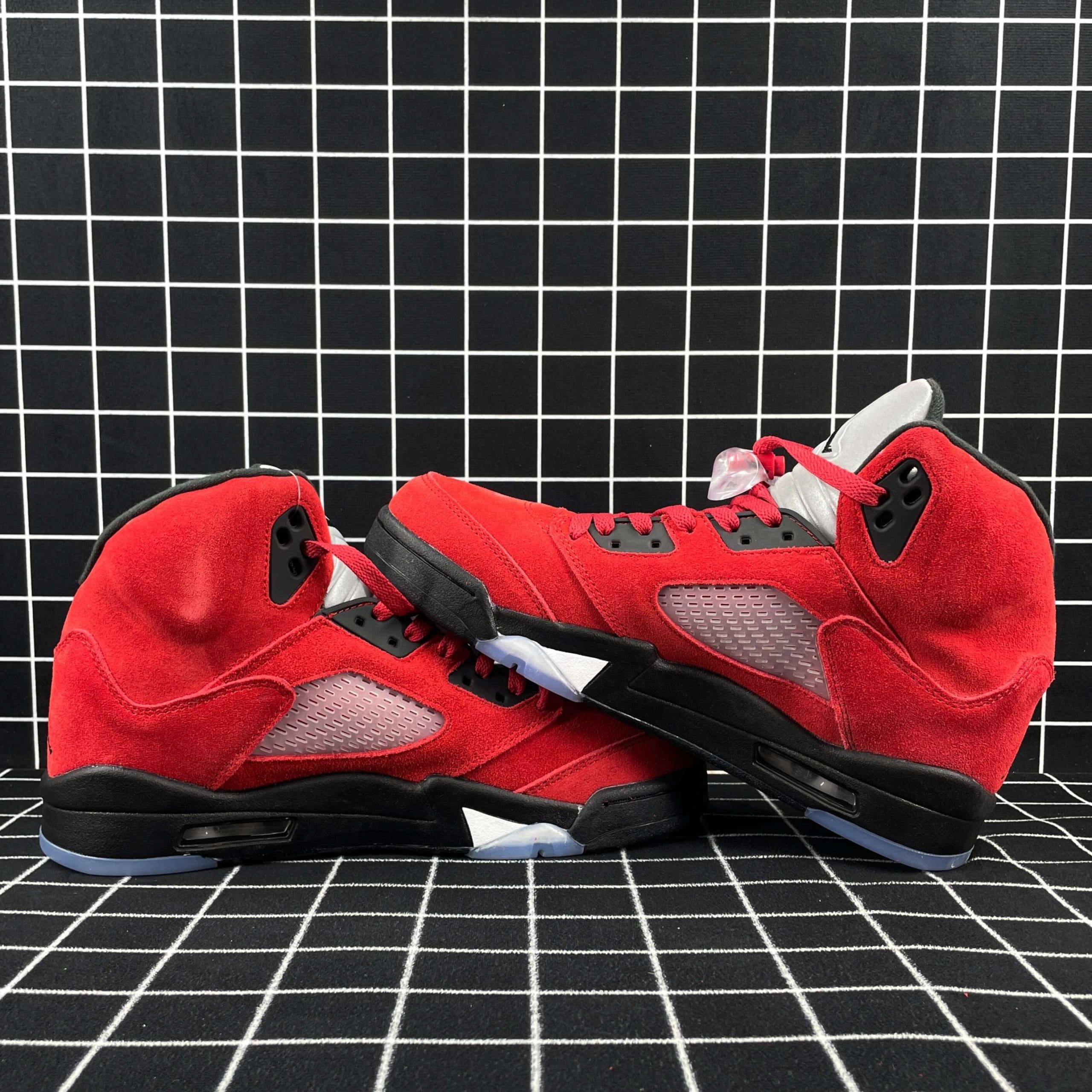Jordan 5 Retro DMP Raging Bull Red Suede Replica