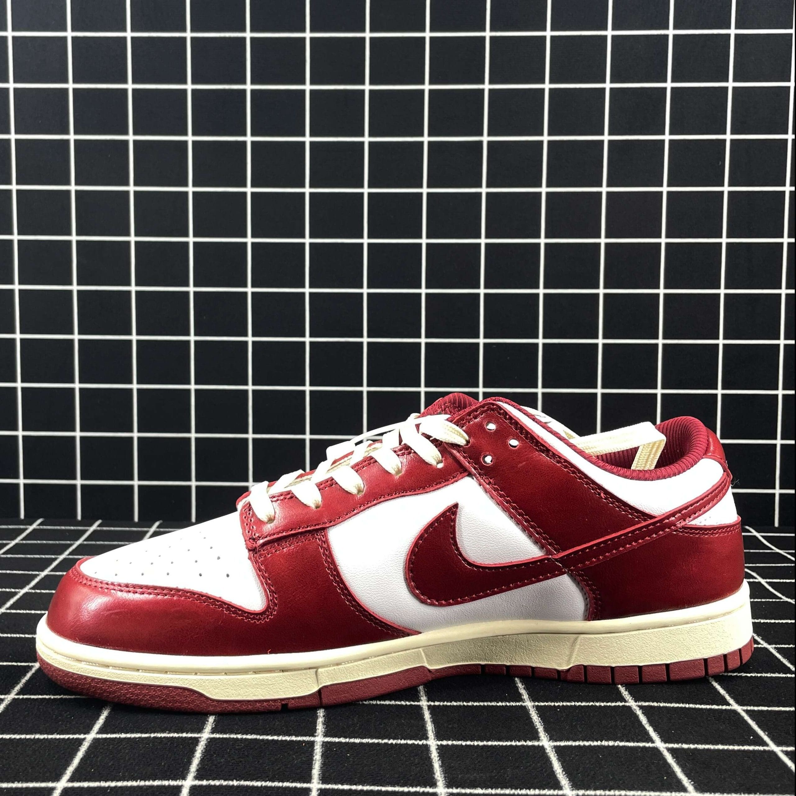 Nike Dunk Low PRM Vintage Team Red Replica