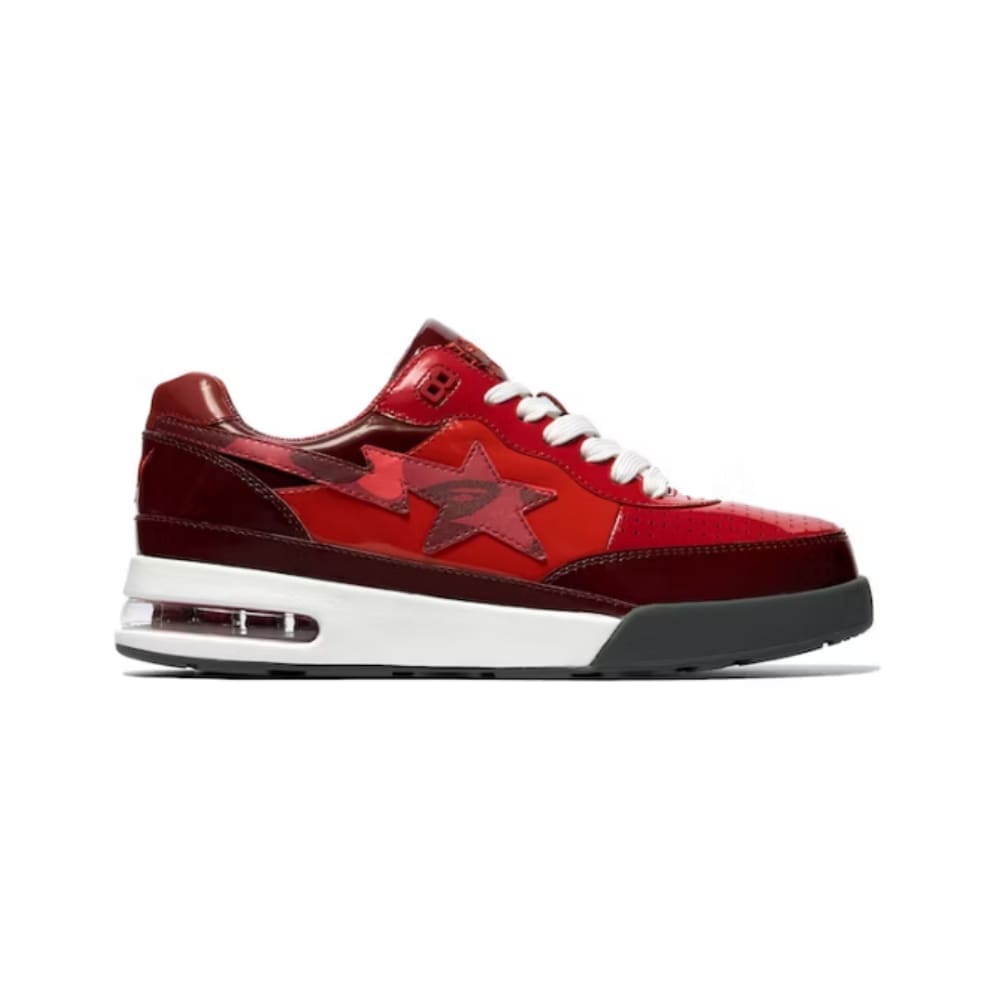 A Bathing Ape Bape Road Sta Patent Leather Red Replica