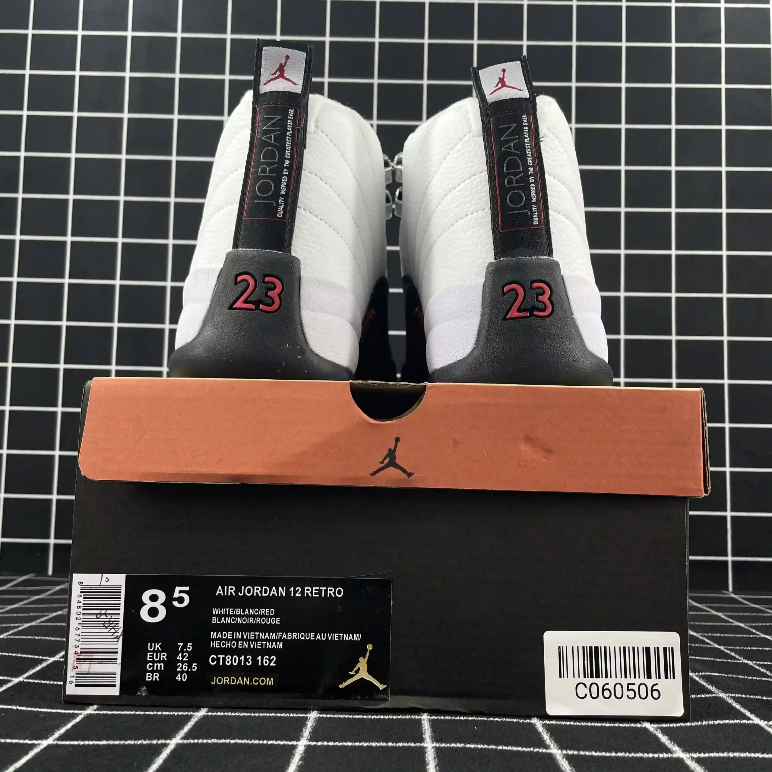 Air Jordan 12 Red Taxi Replica