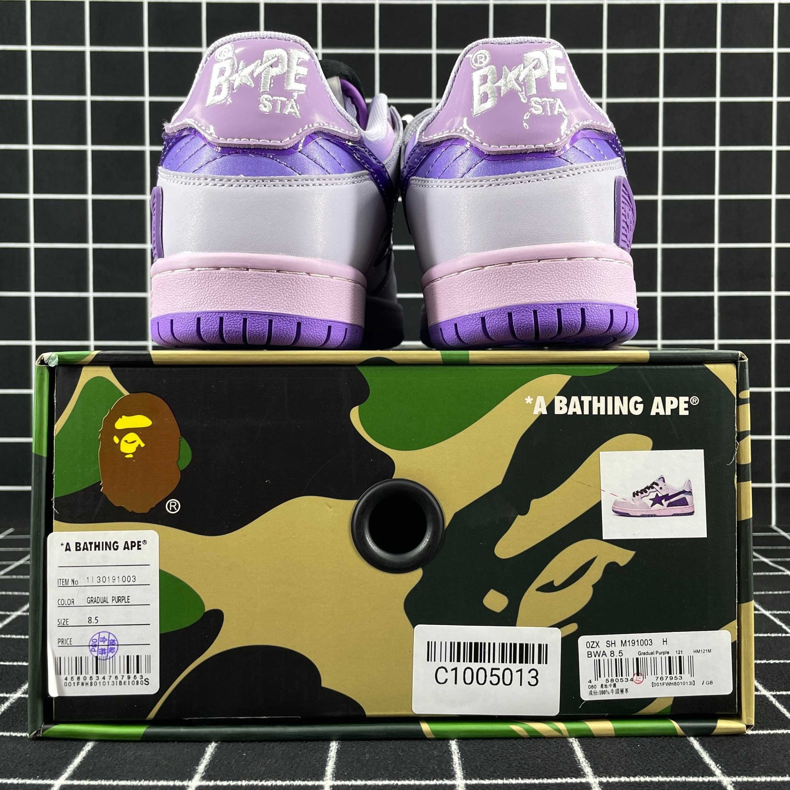 A Bathing Ape Bape SK8 Sta Purple