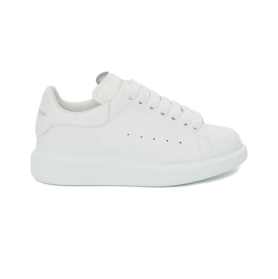 Alexander McQueen Oversized Sneaker White Smooth Calf Leather Replica