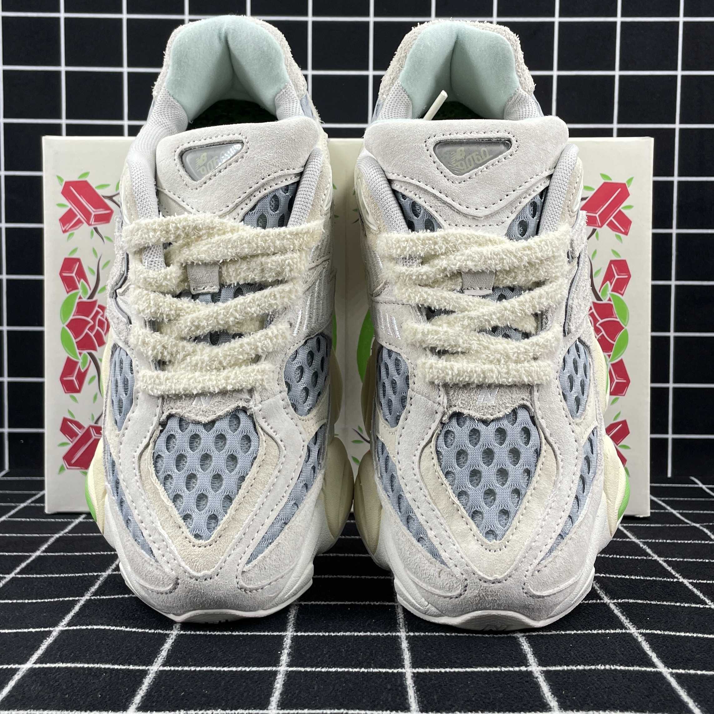 New Balance 9060 Bricks Wood Replica