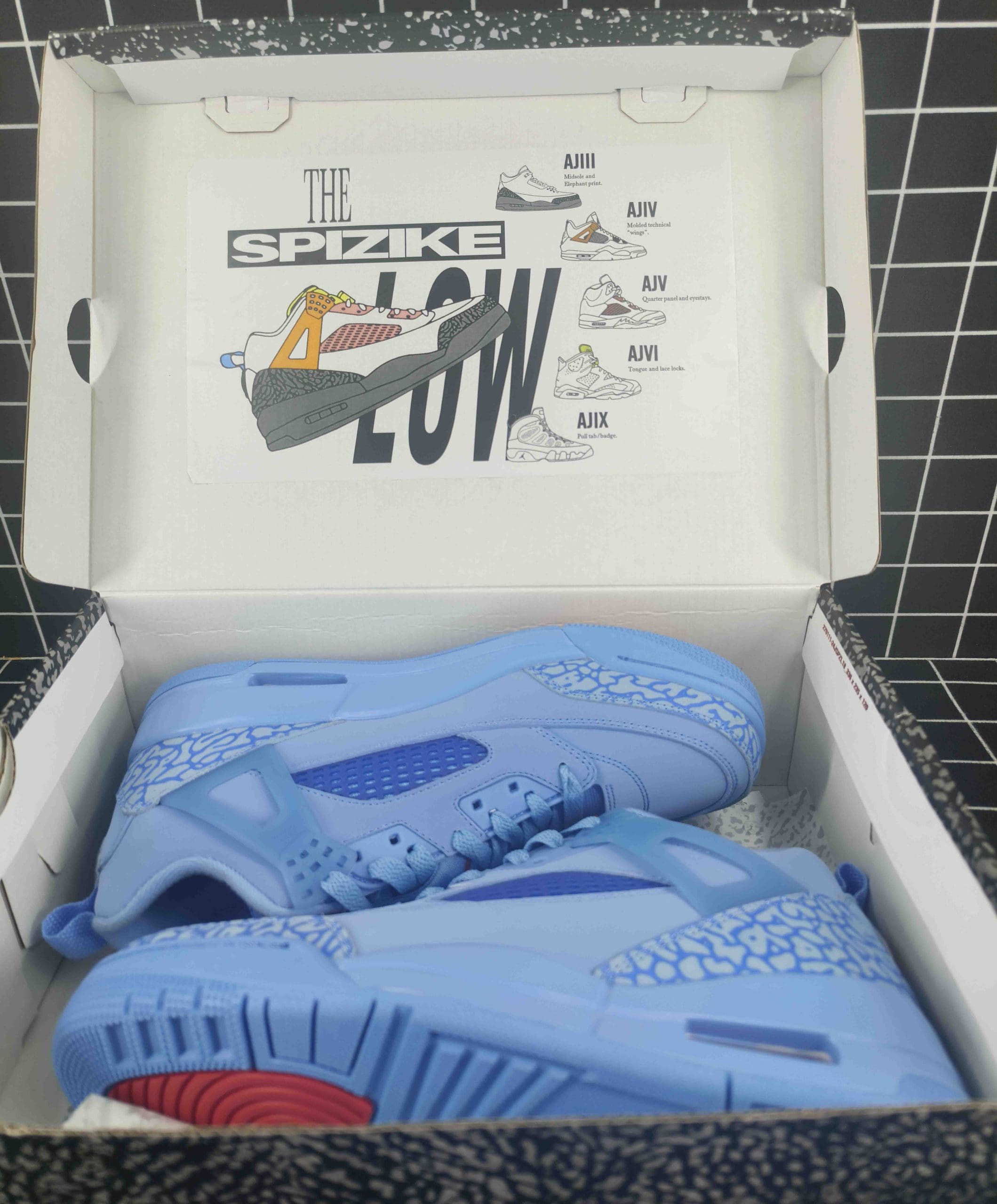 Air Jordan Spizike Low Houston Oilers Replica