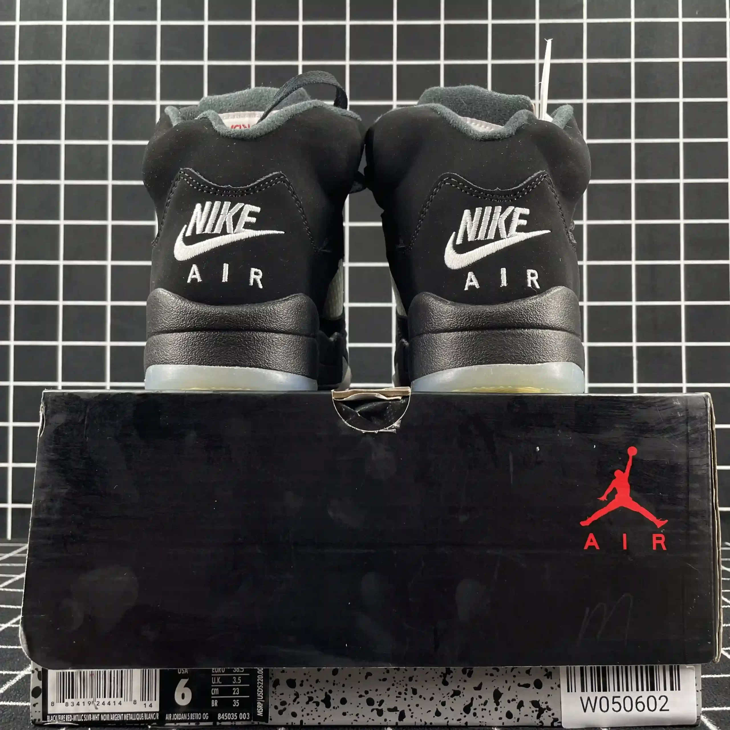 Jordan 5 Retro Black Metallic Replica