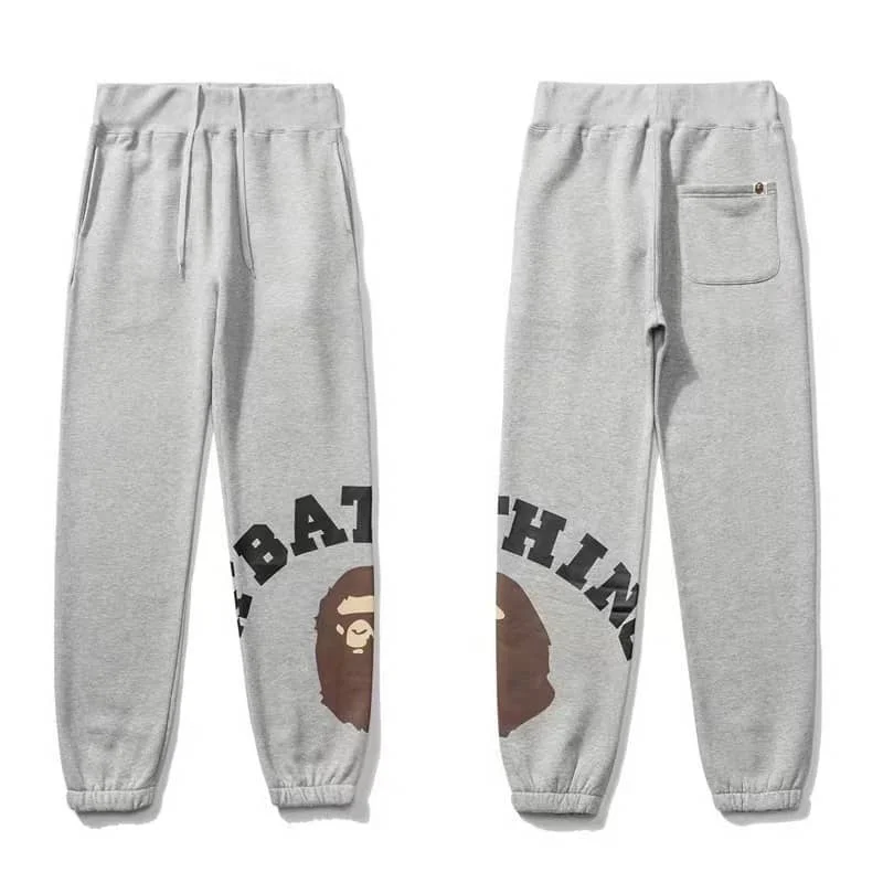 2023 APE Camo Print Long Pants Unisex Cotton Fleece Spring Autumn Casual Style 1