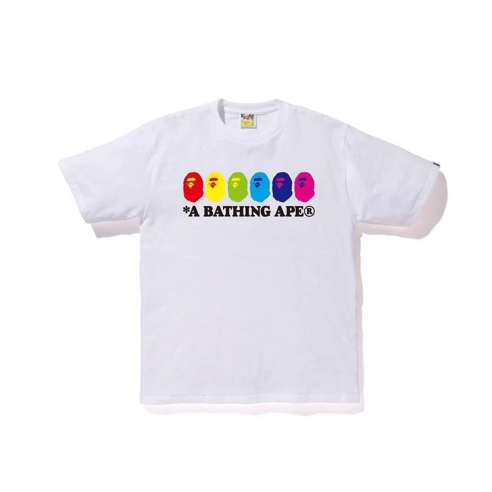 2023 APE Orange Lightning Brown Ape Print Loose Cartoon T to Shirt Unisex Style 36