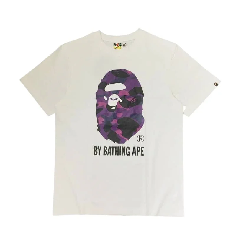 2023 APE Purple Camo Giant Ape Print Cotton Summer T to Shirt Unisex Style 5