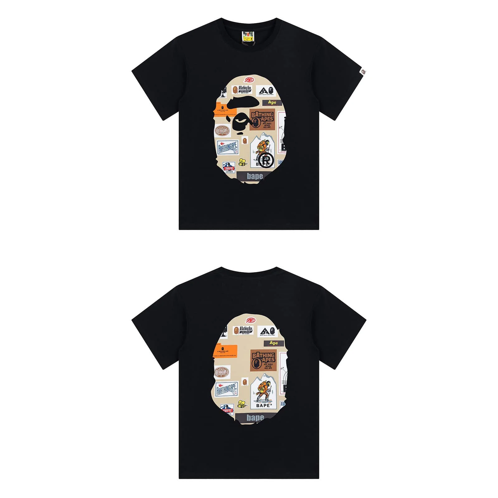 APE Camo Ape Head Print Cotton Casual Fashion T to Shirt Unisex Style 31