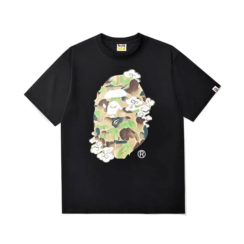 APE Camo Ape Head Print Cotton Casual Fashion T to Shirt Unisex Style 32