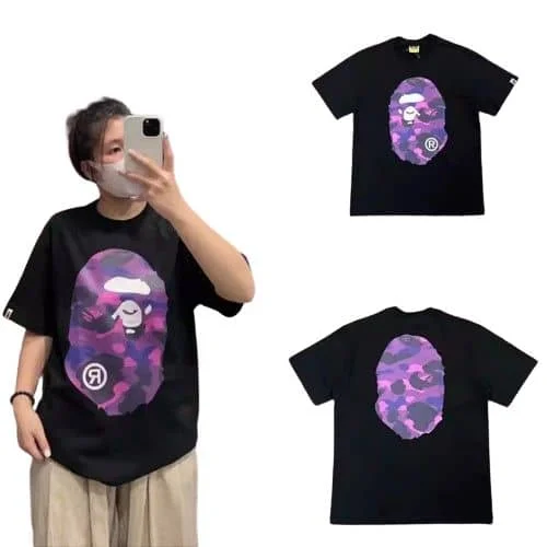 APE Camo Ape Head Print Cotton Casual Fashion T to Shirt Unisex Style 6