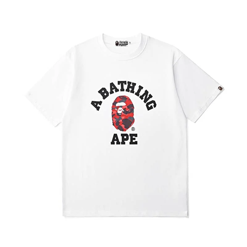 APE Camo Ape Head Print Cotton Casual Fashion T to Shirt Unisex Style 63