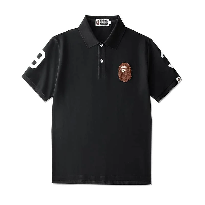 APE Classic Embroidered Ape Polo Shirt Casual Fashion Short Sleeve Men
