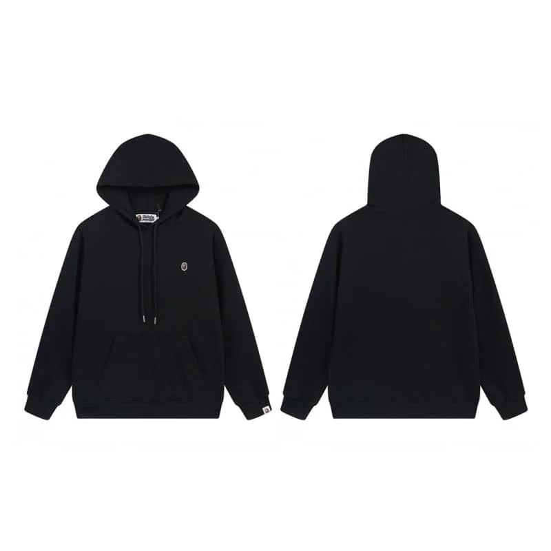 APE Classic Embroidered Logo Hoodie Unisex Fleece Jacket