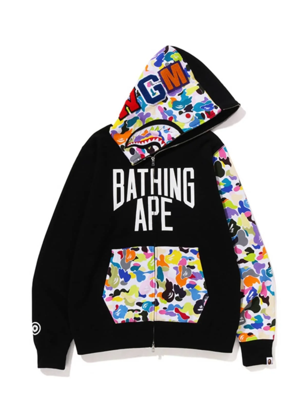 APE Jaylen Green Camo Shark Hoodie Unisex Hooded Autumn Winter Jacket