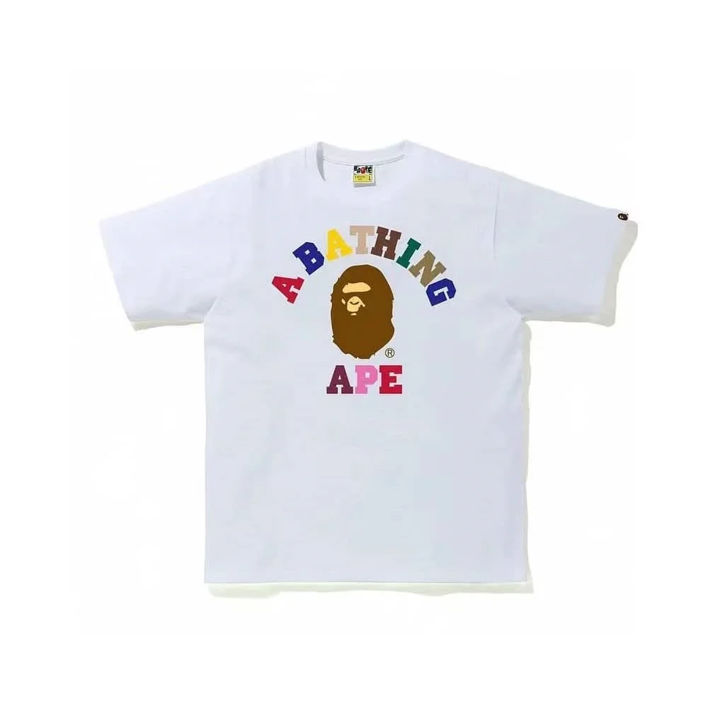 APE Large Ape Print Cotton Youth Fashion T to Shirt Unisex Style 47