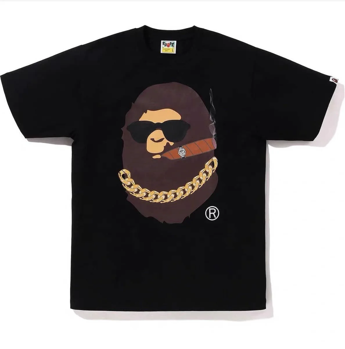 APE Large Ape Print Cotton Youth Fashion T to Shirt Unisex Style 50