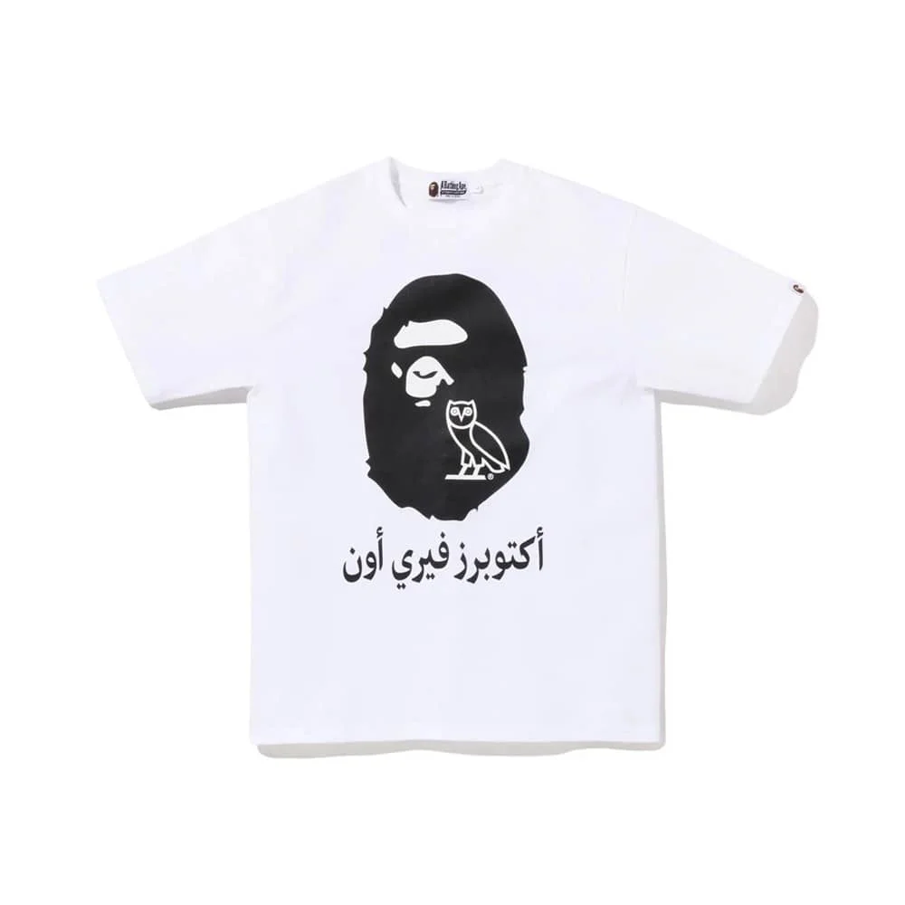 APE Large Ape Print Cotton Youth Fashion T to Shirt Unisex