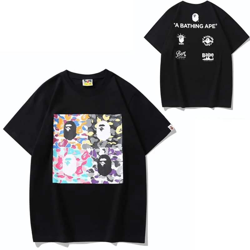 APE Miami International Camo Cotton T to Shirt Unisex Style 12