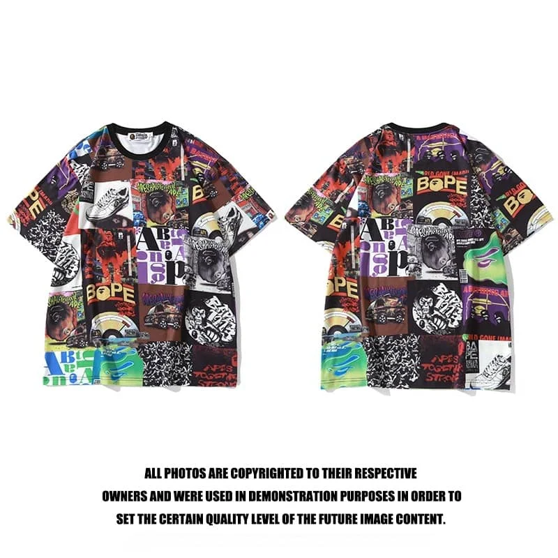 APE Miami International Camo Cotton T to Shirt Unisex Style 4