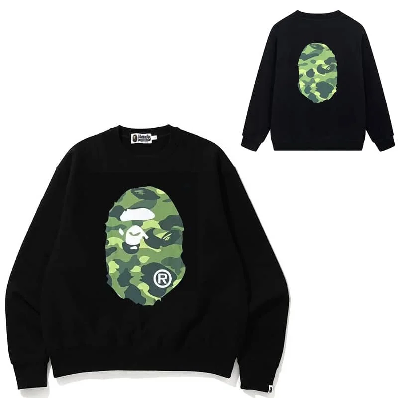 APE Reversible Camo Print Sweatshirt Unisex Spring Autumn Japan Style 6