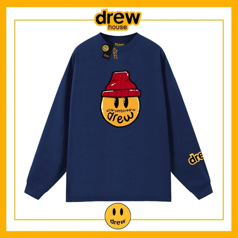 Drew Heavyweight Long Sleeve T-Shirt Cotton Loose Unisex Sweatshirt Style 2