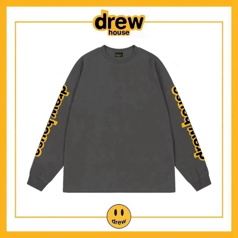 Drew House Arm Letter Long Sleeve T-Shirt Unisex Cotton Loose Style 5