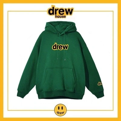 Drew House Cotton Unisex Loose Hoodie Fleece Jacket Style 10