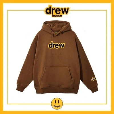 Drew House Cotton Unisex Loose Hoodie Fleece Jacket Style 11