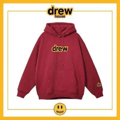Drew House Cotton Unisex Loose Hoodie Fleece Jacket Style 12