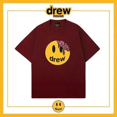 Drew House Distressed Short Sleeve T-Shirt Unisex Cotton Summer Top Style 3