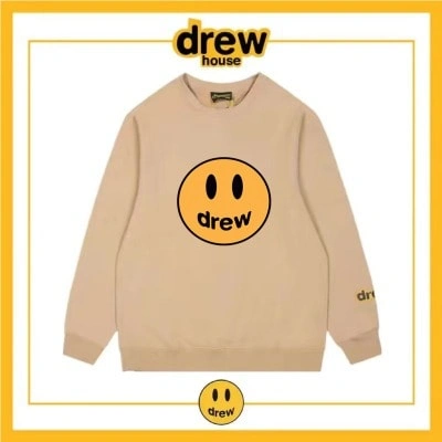 Drew House Fleece Sweatshirt Round Neck Unisex Cotton Style 2