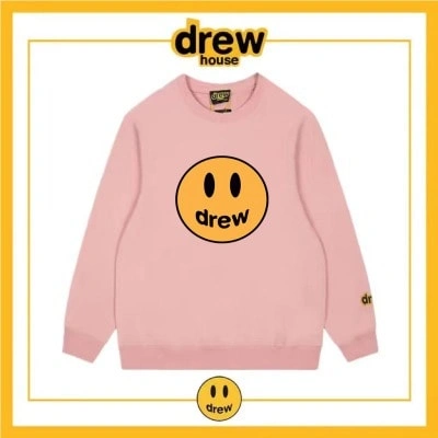 Drew House Fleece Sweatshirt Round Neck Unisex Cotton Style 3
