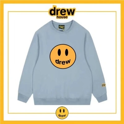 Drew House Fleece Sweatshirt Round Neck Unisex Cotton Style 5